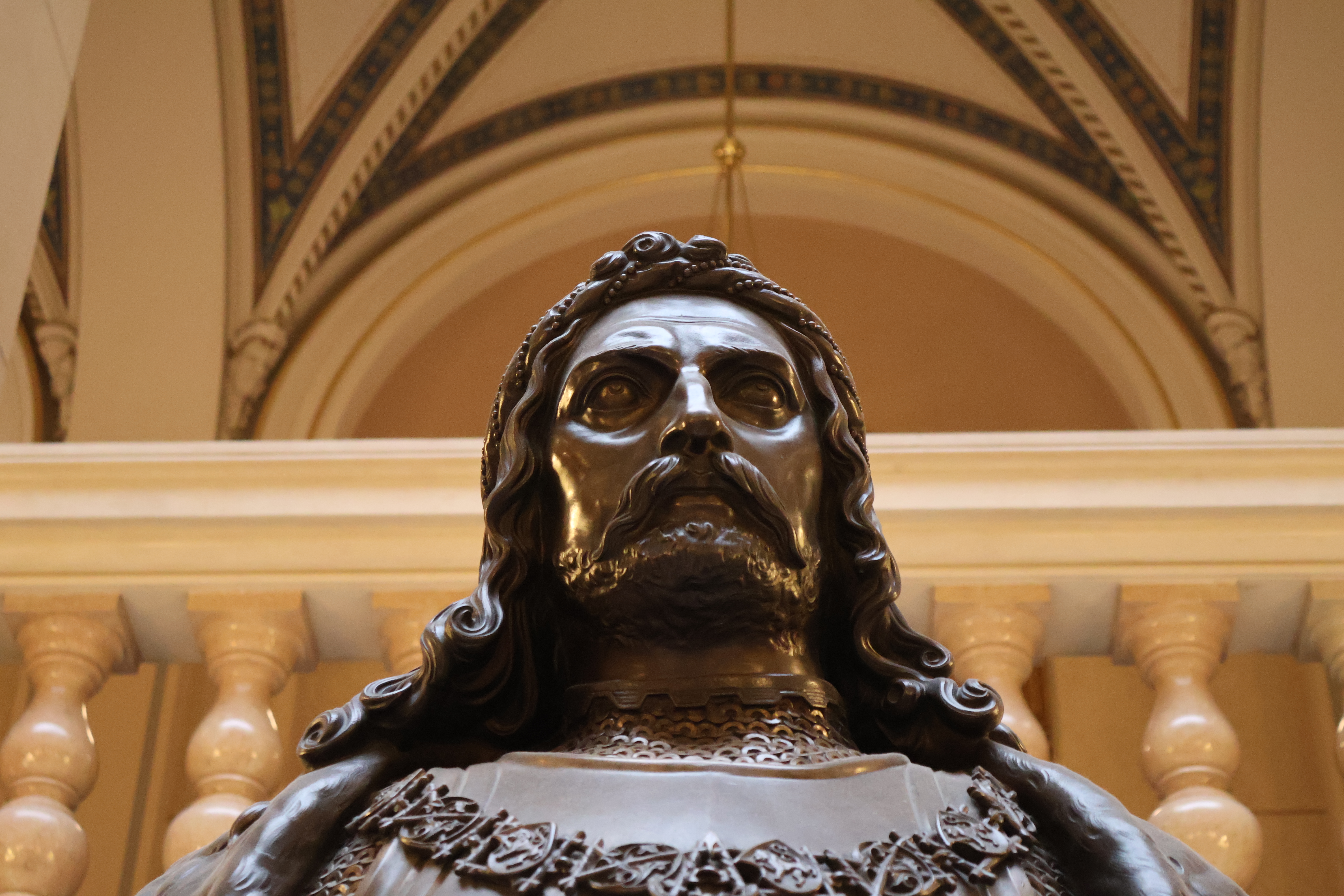 A close up of a statue inside the museum I could not identify.