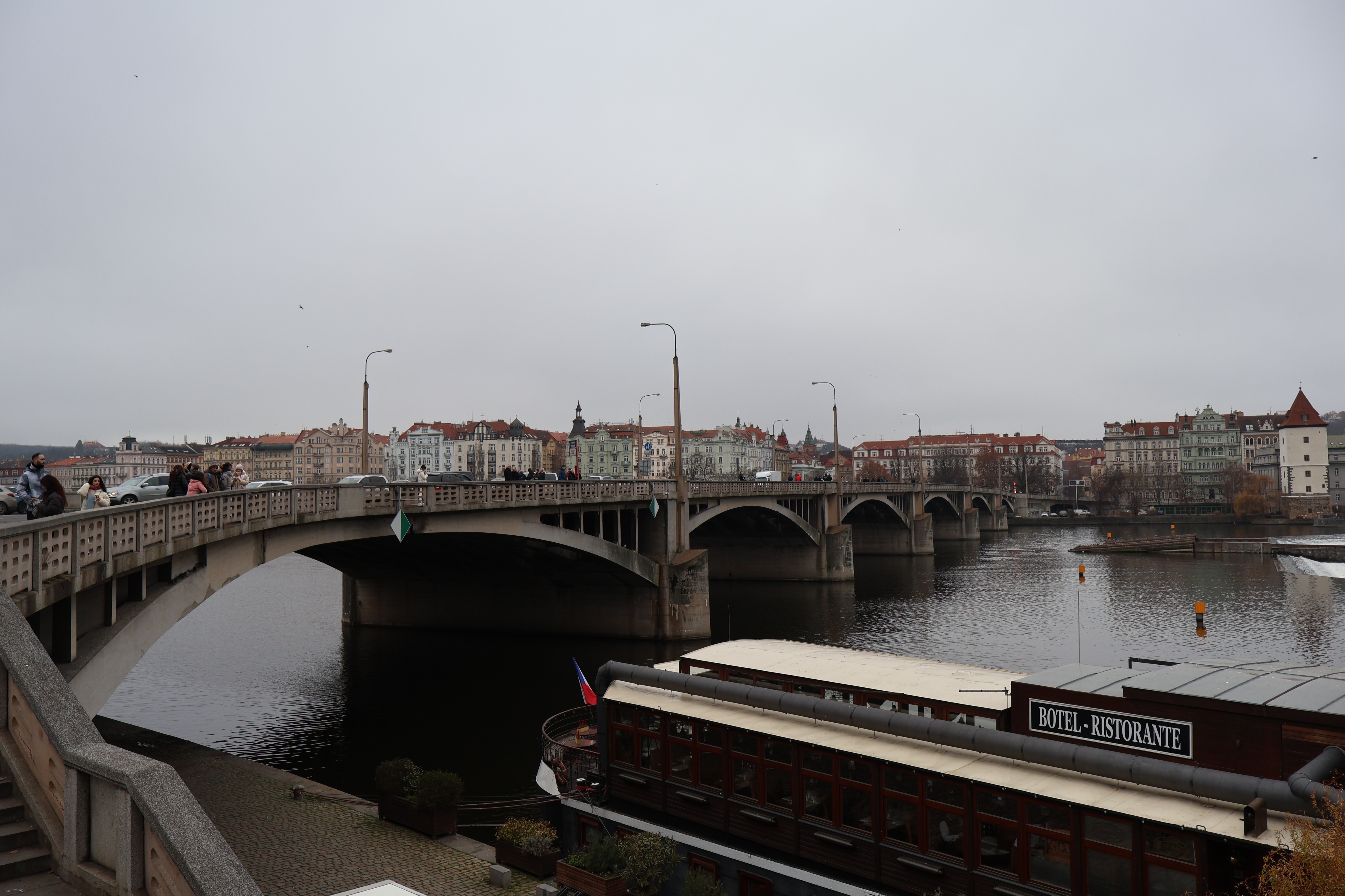 One of the many bridges across the river.